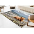 thumbnail image 2 of Highland Cow Rug, Farmhouse Rug, Trendy Rug, Animal Rug, Classic Rug, Home Decor Rug, Machine Washable Rug, Popular Rug, Luxury Rug, 2'x3' - 60x90 cm, 2 of 8