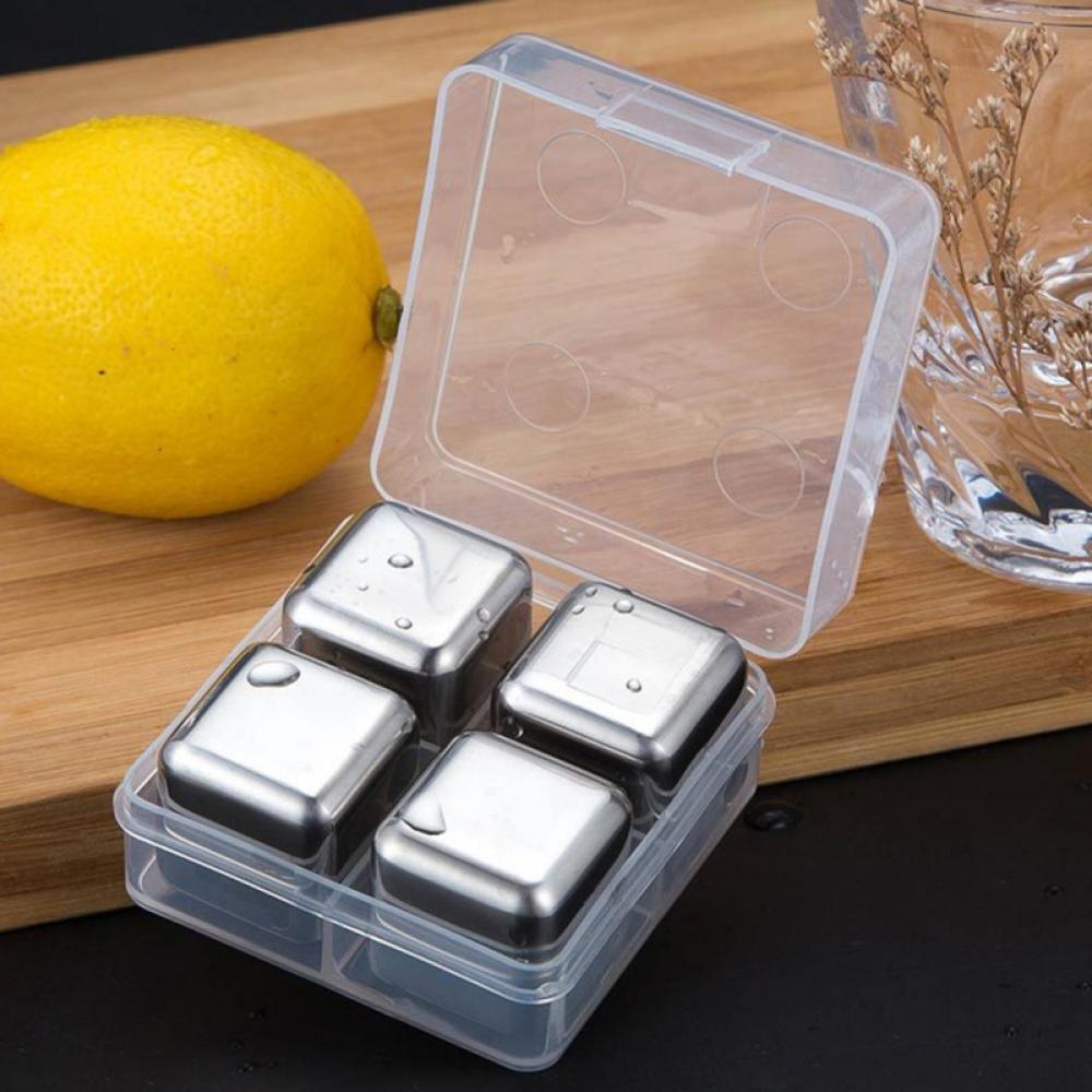 Whiskey Stones Reusable Ice Cubes Stainless Steel Whiskey Chilling