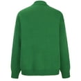 thumbnail image 4 of Lovskoo Merry Christmas Sweaters for Women 2023 Casual Trendy Pullover Long Sleeve Round Neck Knitted Sweater Tops Green, 4 of 7