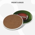 thumbnail image 2 of 3D American Football Drink Coasters,Ball Field Mug Coaster Mat Set 4 for Coffee Table Home Living Room Decor, 2 of 8