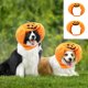 thumbnail image 1 of Xihbxyly Gorro de Halloween para Perro, Bonito Diseño de Calabaza, Terciopelo Suave, Tamaño Ajustable, Ajuste Cómodo, Accesorio para Fiesta de Halloween, Apto para Perros de 10 a 25 Kg, 20 X 16 X 5 C, 1 of 6