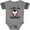 Football Heather and Smoke, variant on Inktastic I Love My Mommy with Cute Penguin and Hearts Girls Baby Bodysuit