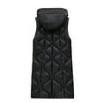 thumbnail image 4 of LIBRCLO Womens Puffer Vest Long Sleeveless Jacket Lightweight Warm Winter Coat with Pockets, 4 of 5