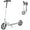 Ink White, variant on Adjustable Height Folding Kick Scooter with Large Wheels for Kids, Teens & Adults - Lightweight & Anti-Shock Suspension