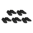 thumbnail image 1 of Uxcell 5 pares de cubiertas para zapatos y botas reutilizables de algodón antideslizantes, lavables y transpirables para el hogar, laboratorio, negro, 1 of 6
