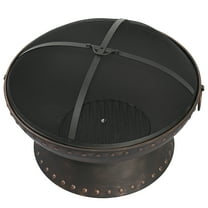 Prime Garden Outdoor Fire Pit Wood Burning,Black