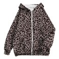 thumbnail image 6 of EnJoCho Girls Leopard Print Hoodie Zip Up Full Zip Hooded Sweatshirt Jacket Long Sleeve Fleece Lined Casual Fall Winter Coat with Pockets for Kids Teens, 6 of 6