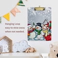 thumbnail image 5 of FMSHPON Christmas Christmas Snowman Clipboard Hardboard Wood Nursing Clip Board and Pull for Standard A4 Letter 13x9 inches, 5 of 5