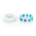thumbnail image 5 of Claire's Women's Heart Daisy Resin Rings Set, Ring Size 8/9, Large/Extra Large, 4 Pack, 70253, 5 of 6