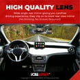 thumbnail image 3 of ICBEAMER 11.8" Car Rear View Mirror, HD Clear Tint, Panoramic Wide Angle Flat Surface, 2 Interior Retractable Rubber Clips, Anti Glare, Automotive Accessories Universal for Truck, Car, SUV, 1 Pack, 3 of 9