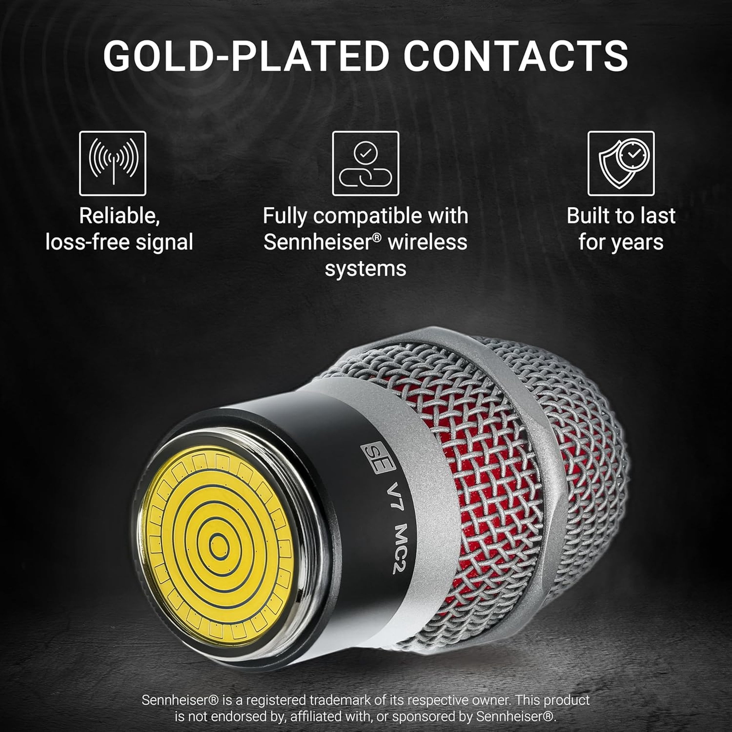 sE Electronics V7-MC2 Mic Capsule for Sennheiser Wireless Systems Red