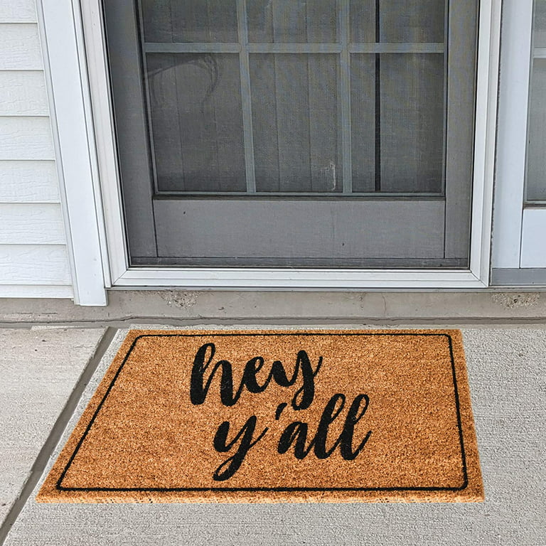 Pyramid America Deadpool Chimichangas Coir Doormat - 29 x 17  Indoor/Outdoor Entry Mat with Non-Skid PVC Back - Durable & Easy to Clean