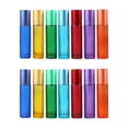 thumbnail image 1 of 14 botellas de perfume vacías de 10 ml con acabado mate, de vidrio de colores variados., 1 of 8