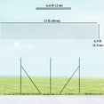 thumbnail image 3 of Outsunny Garden Fence Barrier, Welded Fence Roll Plastic-Coated Steel Green, 3 of 10