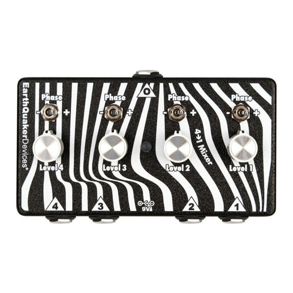 EarthQuaker Four to One Mixer 4-Channel Audio Combiner with Independent Volume and Phase Switches