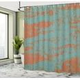 thumbnail image 4 of Ambesonne Rust Color Shower Curtain, Weathered Grunge Design, 69"Wx84"L, Cadet Blue Pale Cinnamon, 4 of 4