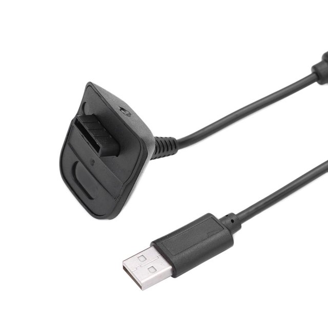 Cable de carga USB de doble anillo magnético de 1,8 m para el controlador Xbox 360 (negro) Ehuebsd Para estrenar
