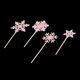 thumbnail image 4 of 4 adornos para cupcakes con forma de copo de nieve, palillos para donuts, decoración para baby shower Rosa, 4 of 9