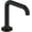 Matte Black, variant on Delta 811Dpa50 810Dpa 0.5 GPM Single Hole Bathroom Faucet - Black