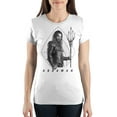 thumbnail image 2 of DC Comics Justice League Aquaman Juniors White T-Shirt (Medium), 2 of 4