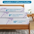 thumbnail image 2 of 8 inch Queen Size Lavender Gel Memory Foam Mattress in a box, Medium Feeling, 2 of 10