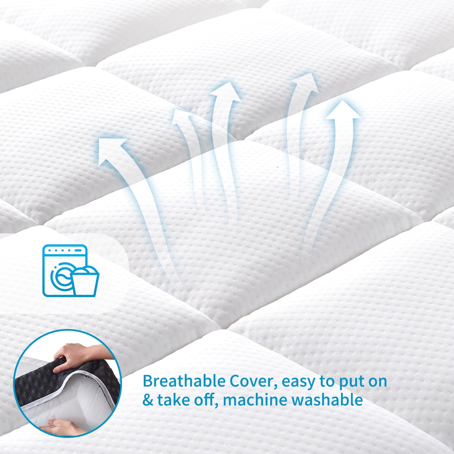 ELEMUSE 6 inch Twin Mattress, Gel Memory Foam Pillowtop for Kids and Adults, CertiPUR-US Certified, Fiberglass-Free