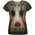thumbnail image 1 of Halloween Horror Movie Costume de Masque de Hockey Partout T-Shirt pour Femmes, 1 of 2