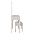 thumbnail image 3 of Rugerasy Engineered Wood Modern Vanity Table with Mirror - Adult Makeup Table Set, White, 3 of 9