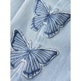 thumbnail image 3 of The Children's Place Toddler Girls Applique Butterfly Wide Leg Jeans, Sizes 12M-5T, 3 of 4