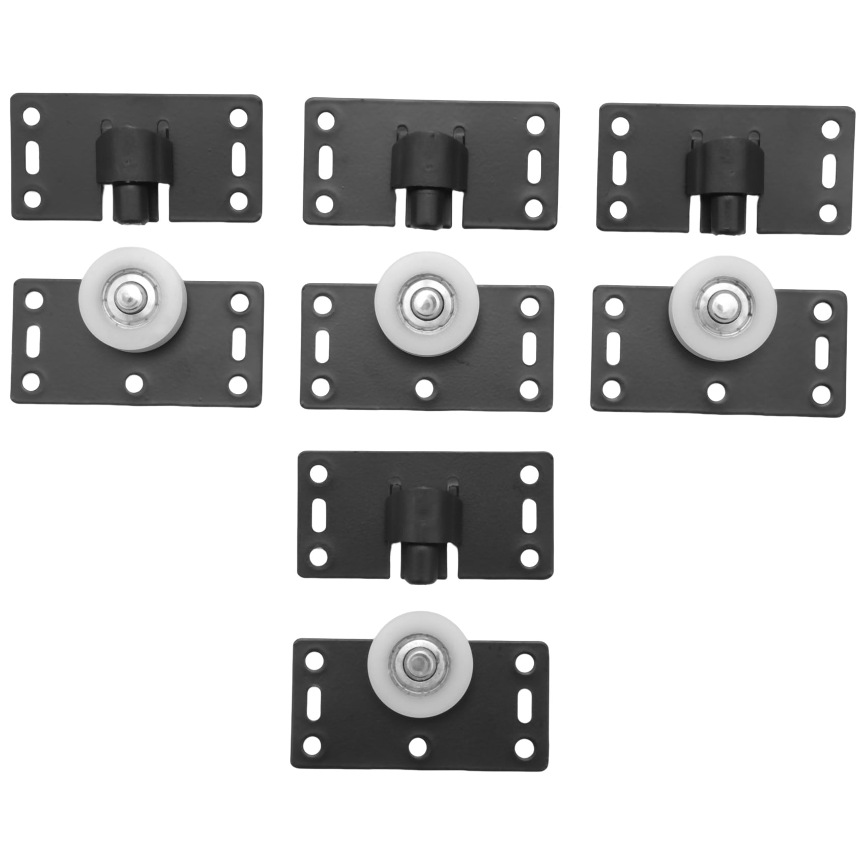 Kzxbty 4Sets Sliding Door Wheels Rollers Pulleys Runners for Cupboard