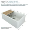 thumbnail image 3 of Transolid RUSSF3319-01 SilQgranite Farmhouse Kitchen Sink in White, 3 of 3