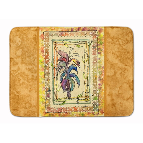 Palm Tree Machine Washable Memory Foam Mat