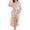 Pink, variant on CAIXIA Robes For Women Cotton Women's Robe Long Sleeve Soft Bathrobe Cozy Loungewear For Home Relaxation Spa Comfortable Sleepwear Garment With Belt