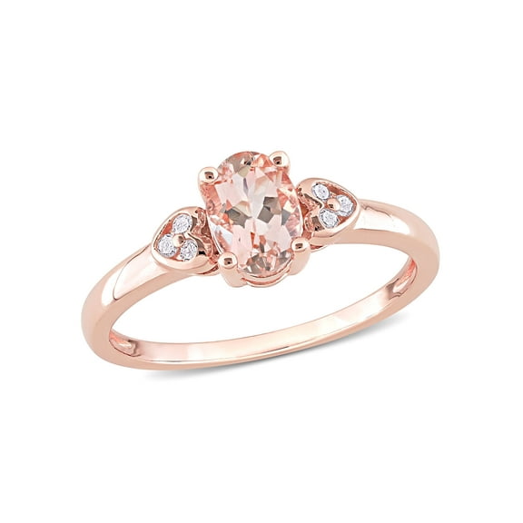Everly Women's Morganite Rose Gold Plated Ring