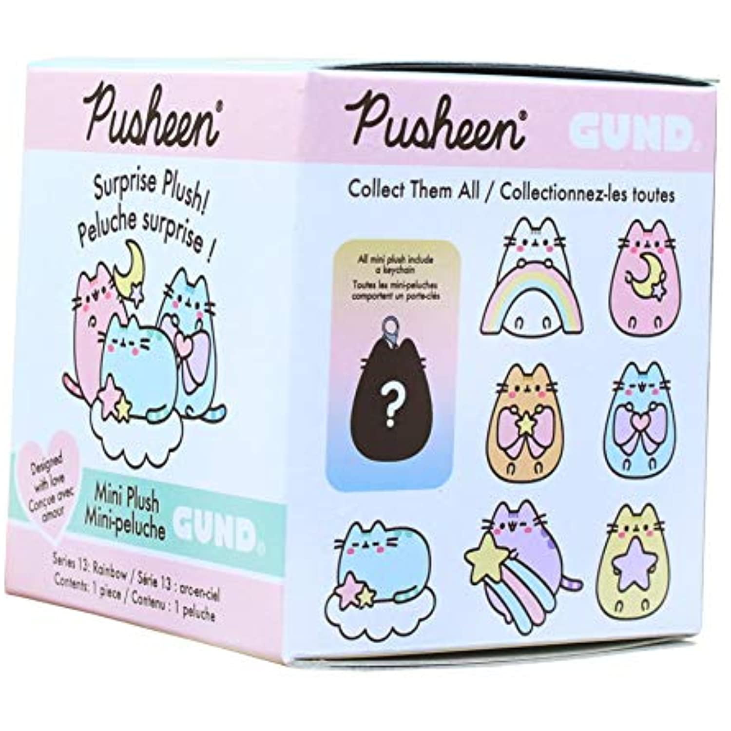  GUND Pusheen Blind Box Series 13: Rainbow Mystery Plush, 3 :  Juguetes y Juegos