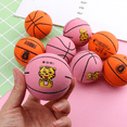 thumbnail image 2 of 2 inch Mini Basketball for Kids, Inflatable Ball Environmental Protection Material,Soft and Bouncy,Colors Varied (Pink), 2 of 3