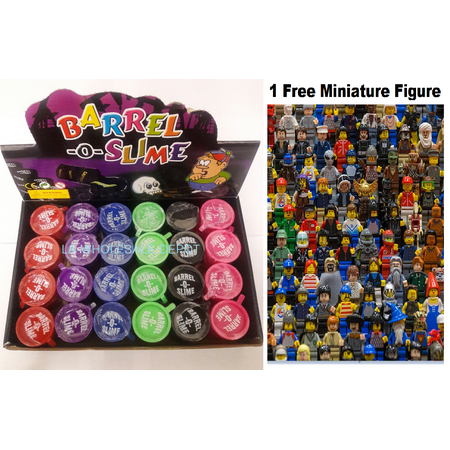 Ar15 Barrel Block Barrel-O-Slime - 48 Pieces in Display Box - Assorted Colors of, 48 PIECES - You will receive 48 of these 2 cans of Barrel Slime. By Barrel Slime + 1 Free Miniature Block Figure ()
