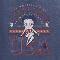 thumbnail image 5 of Wild Bobby Betty Boop All American Girl Since 1930 Betty Boop Unisex Hoodie Sweatshirt, Vintage Heather Navy, Medium, 5 of 5