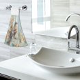 thumbnail image 6 of Haosy 2 Pack Kitchen Wash Cloths with Hanging Loops Absorbent Absorbent Quick Drying Hand Towels, Watercolor Bird Flower, 6 of 7