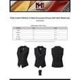 thumbnail image 2 of MixMatchy Women's Fully Lined 4 Button V-Neck Economy Dressy Suit Vest Waistcoat, 2 of 3