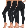 thumbnail image 1 of Leggins Hi Clasmix de cintura alta negros para mujer S-M, 1 of 7