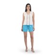 thumbnail image 3 of Blusa Sin Mangas 100% Lino Color Blanco Extra Grande Abito Inica, 3 of 5