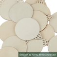 thumbnail image 2 of Fuyit 100Pcs 3.5 Inch Wooden Christmas Ornaments Unfinished Wood Slices with Holes, Predrilled Wood Round Circles Blank Discs for DIY Crafts Party Decorations Visit the Fuyit Store, 2 of 7