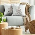 thumbnail image 5 of Ambesonne Music Throw Pillow Cover 2 Pack, Instrument Tambourine Trumpet, 20", White Chocolate, 5 of 7