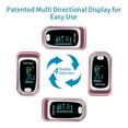 thumbnail image 2 of SUWU Pulse Oximeter Fingertip Oxygen Monitor Fingertip for Sports Use,with Lanyard Rose Red, 2 of 7
