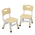 thumbnail image 1 of Yeshouse Set de 2 sillas infantiles ajustables en 3 alturas, plástico resistente, 82 kg, antideslizantes, 1 of 8