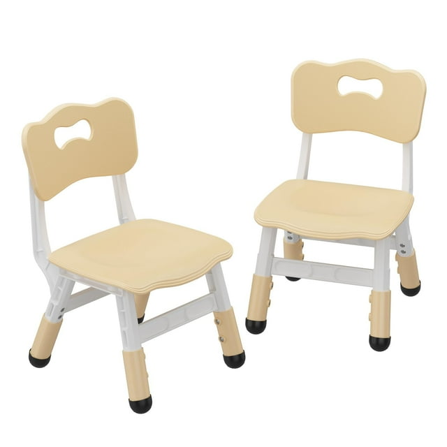 Yeshouse Set de 2 sillas infantiles ajustables en 3 alturas, plástico resistente, 82 kg, antideslizantes
