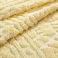 thumbnail image 3 of Beatrice Home Fashions Medallion Chenille King Sham Yellow, 3 of 5