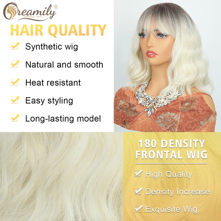 Creamily Curly Blonde Bob Wigs, 12 display picture 1