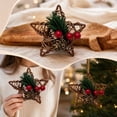 thumbnail image 7 of 2026 Christmas Home Party Decoration Rattan Star Christmas Ornament Woven Star Hanging Decoration With Red Berries For Xmas Tree Decor Christmas Celebration Party Supplies, 7 of 7